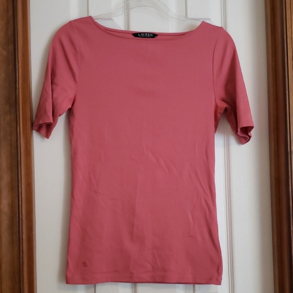 NWOT Salmon LAUREN Ralph Lauren casual top